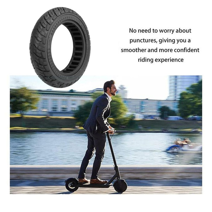 Skanto | For Ninebot Max G30 10 X 2.5 Tommer (60/70-6.5) Scooter Solid Gummidekk Svart