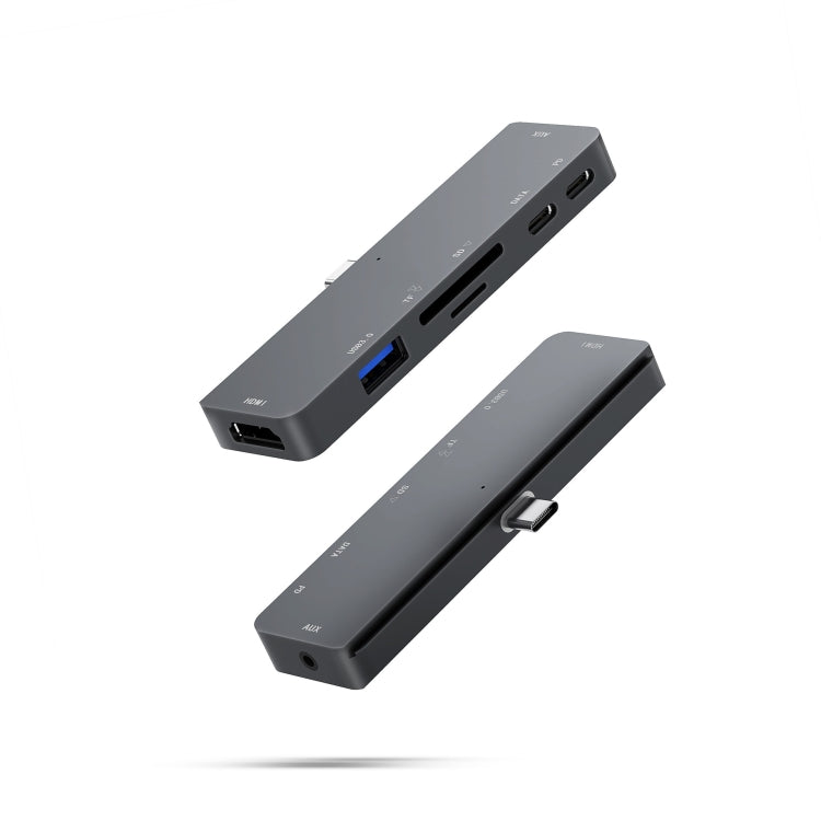 Skanto | For iPad Pro 7-i-1 HDMI 4K + 3.5 mm lyd + SD/TF + 1 USB 3.0 + USB-C/Type-C + PD USB-C dockingstasjon