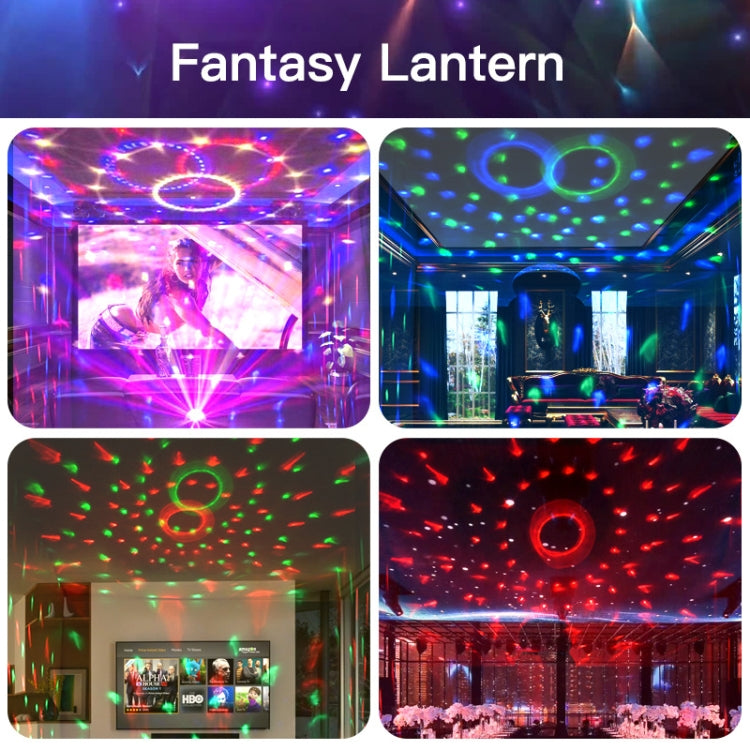 Skanto | Hjem LED Magisk Ball Lamper Bounce Ambient Lamper Rom Lyd Lamper Kuler, Farge: Ladingsmodul Svart (RGB Farget 5W)