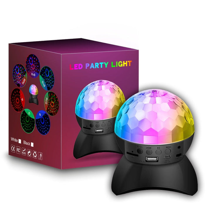 Skanto | Hjem LED Magisk Ball Lamper Bounce Ambient Lamper Rom Lyd Lamper Kuler, Farge: Ladingsmodul Svart (RGB Farget 5W)