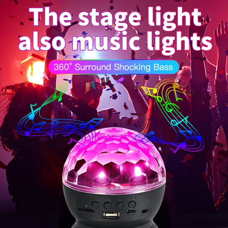 Skanto | Hjem LED Magisk Ball Lamper Bounce Ambient Lamper Rom Lyd Lamper Kuler, Farge: Ladingsmodul Svart (RGB Farget 5W)