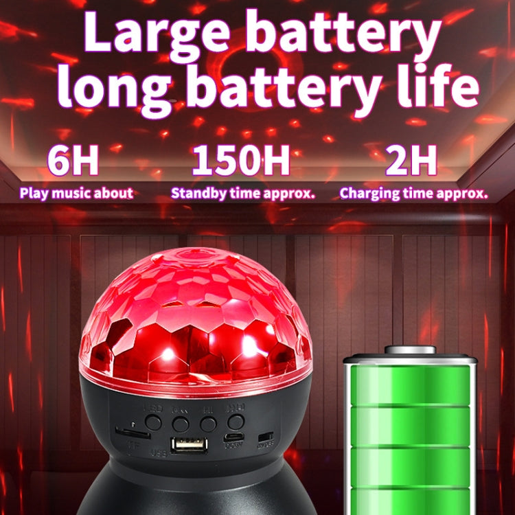 Skanto | Hjem LED Magisk Ball Lamper Bounce Ambient Lamper Rom Lyd Lamper Kuler, Farge: Ladingsmodul Svart (RGB Farget 5W)
