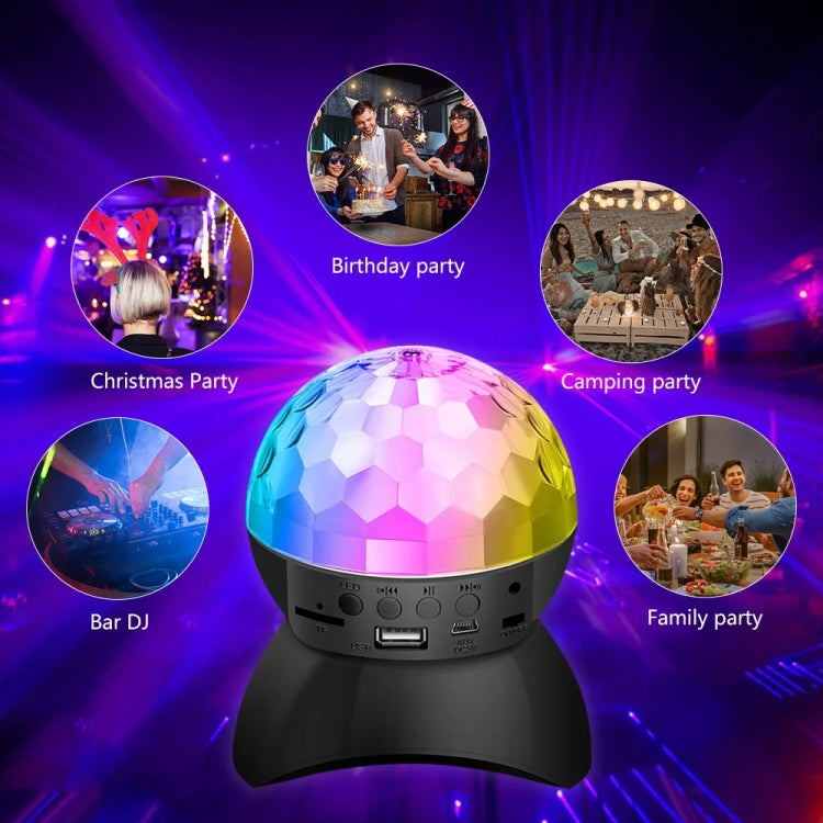 Skanto | Hjem LED Magisk Ball Lamper Bounce Ambient Lamper Rom Lyd Lamper Kuler, Farge: Ladingsmodul Svart (RGB Farget 5W)