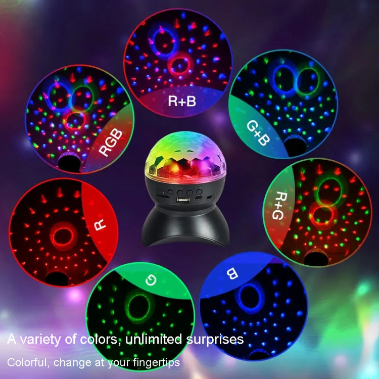 Skanto | Hjem LED Magisk Ball Lamper Bounce Ambient Lamper Rom Lyd Lamper Kuler, Farge: Ladingsmodul Svart (RGB Farget 5W)