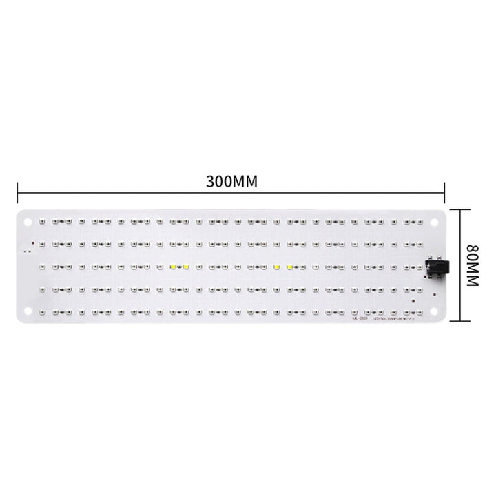 Skanto | 4 hoder 12V Full Spectrum Rød og Blå Lys Panel Plantevekstlampe Frøplante Fylllys (EU-plugg)