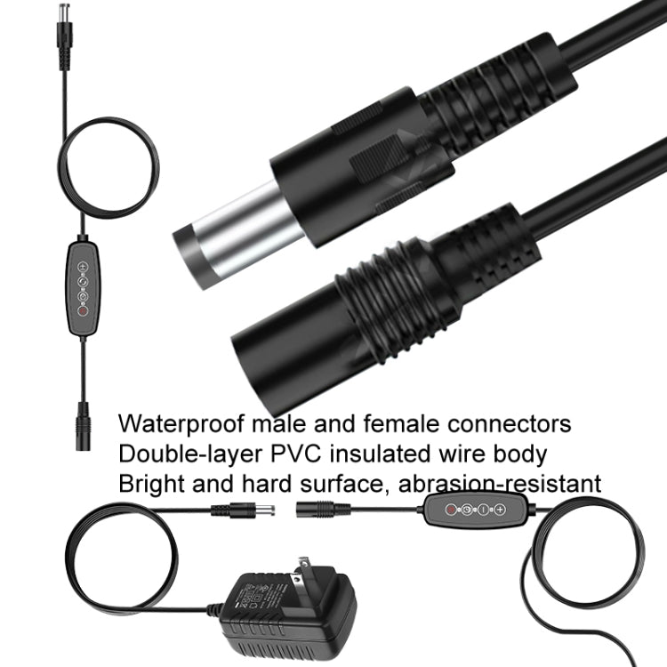 Norvo | 4 hoder 12V Full Spectrum Rød og Blå Lys Panel Plantevekstlampe Frøplante Fylllys (EU-plugg)
