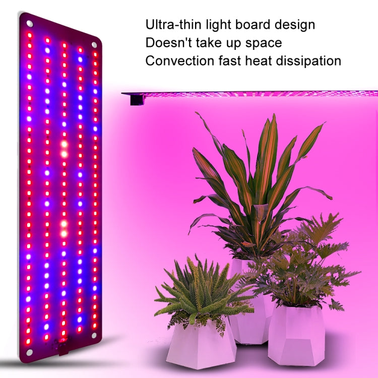 Skanto | 4 hoder 12V Full Spectrum Rød og Blå Lys Panel Plantevekstlampe Frøplante Fylllys (EU-plugg)