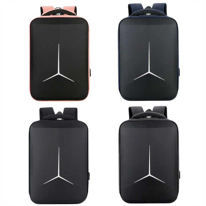 Skanto | 15 Tommers Multifunksjonell Vanntett Forretningssport Laptop Ryggsekk med USB-port (Svart)