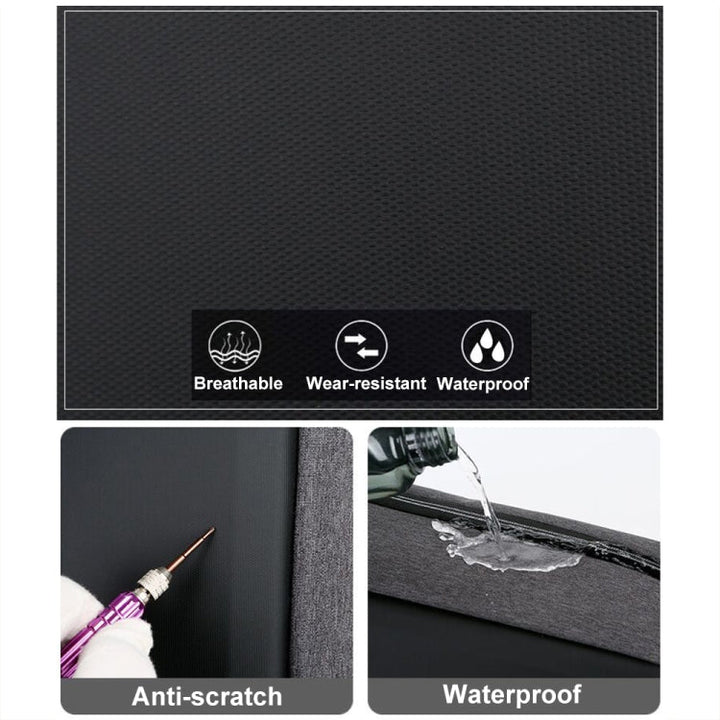 Skanto | 15 Tommers Multifunksjonell Vanntett Forretningssport Laptop Ryggsekk med USB-port (Svart)