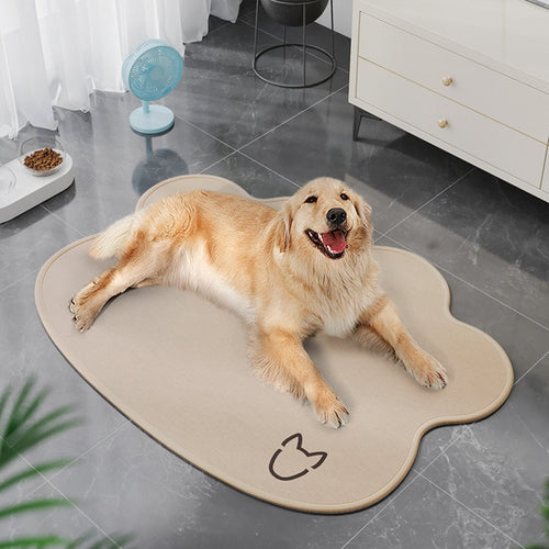 Sommer Pet Cooler Pad Hunder Sove Pad Anti-Skli Ripemotstandsdyktig Kjølematte, Størrelse: 50x70cm(Beige) | Skanto