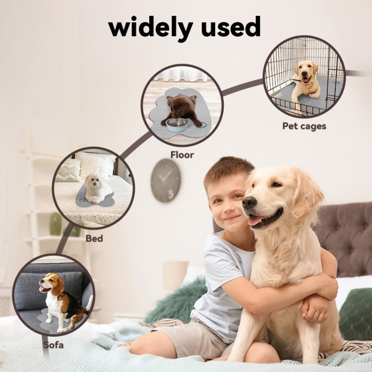 Sommer Pet Cooler Pad Hunder Sove Pad Anti-Skli Ripemotstandsdyktig Kjølematte, Størrelse: 50x70cm(Beige) | Skanto