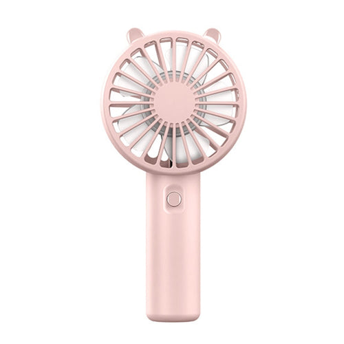 Mini USB Håndholdt Vifte Oppladbar Bærbar Skrivebord Telefonholder (Rosa) | Skanto