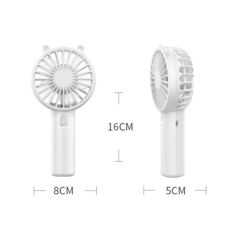 Mini USB Håndholdt Vifte Oppladbar Bærbar Skrivebord Telefonholder (Rosa) | Skanto