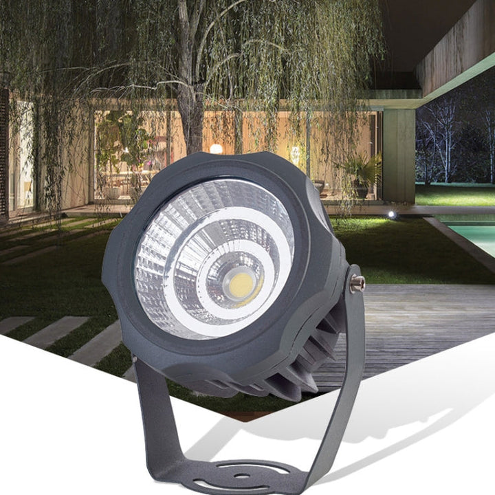 Skanto | COB LED Ute Flomlys – Vanntett Justerbart Spotlight for Hager, Reklametavler & Utendørs Belysning (7 Farger, 20W)