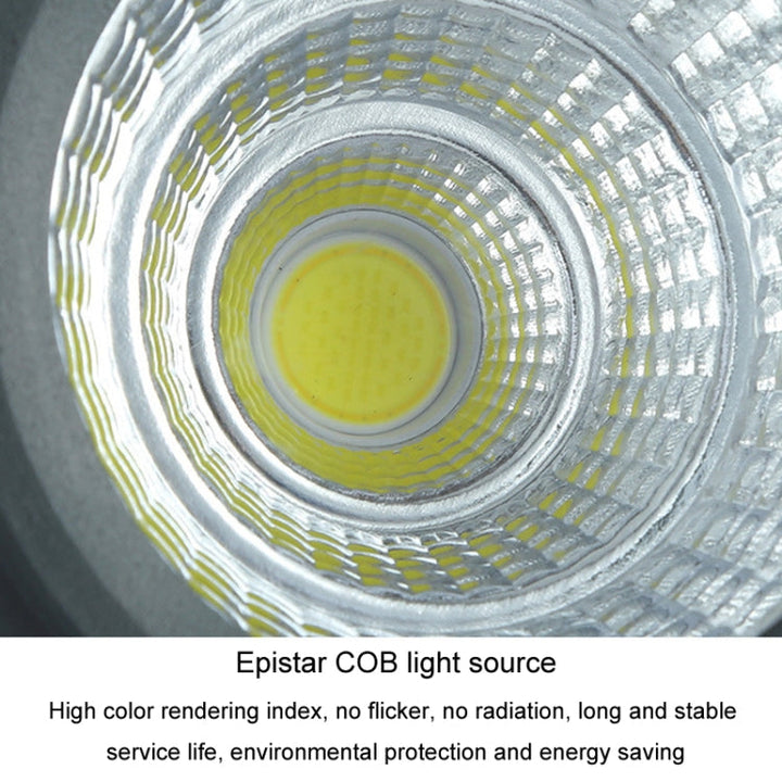 Skanto | COB LED Ute Flomlys – Vanntett Justerbart Spotlight for Hager, Reklametavler & Utendørs Belysning (7 Farger, 20W)