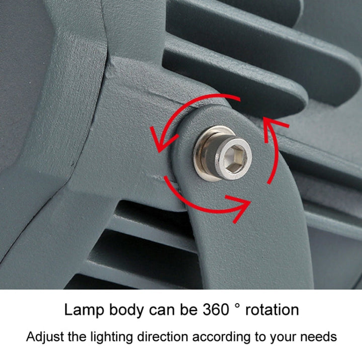 Skanto | COB LED Ute Flomlys – Vanntett Justerbart Spotlight for Hager, Reklametavler & Utendørs Belysning (7 Farger, 20W)