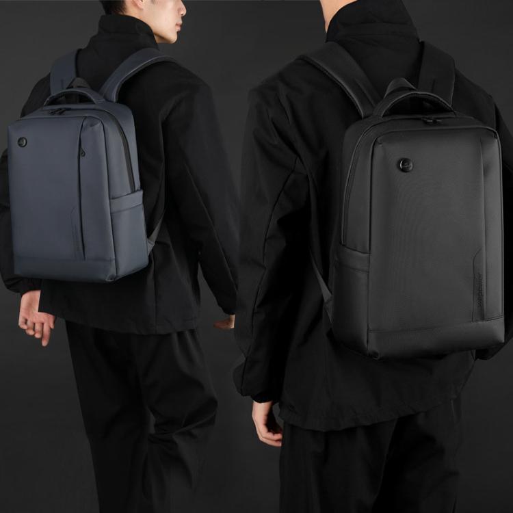 Norvo | WEPOEWR Herre 14-tommers laptopryggsekk Vanntett stor kapasitet forretningspendler ryggsekk (Svart)