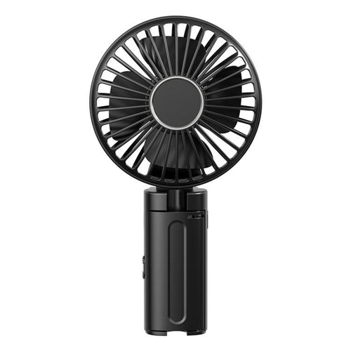 Folding Hanging Umbrella Fan USB Handheld Portable Umbrella Clip Fan Compact Desktop Fan(Black) | Skanto