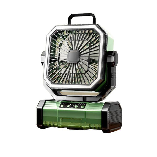 Fjernkontroll USB Oksilerende Vifte Bærbar Lys For Camping(Green) | Skanto