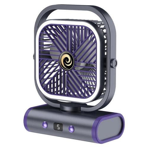 Desktop Mini Office Silent USB Veggmontert Vifte, Farge: Grå Plug-in | Skanto