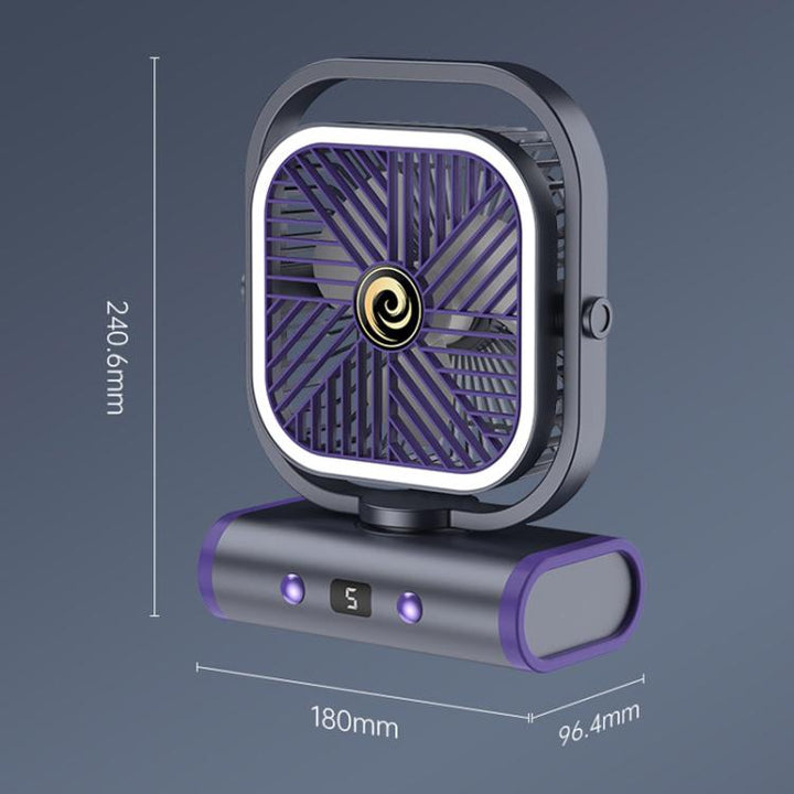 Desktop Mini Office Silent USB Veggmontert Vifte, Farge: Grå Plug-in | Skanto