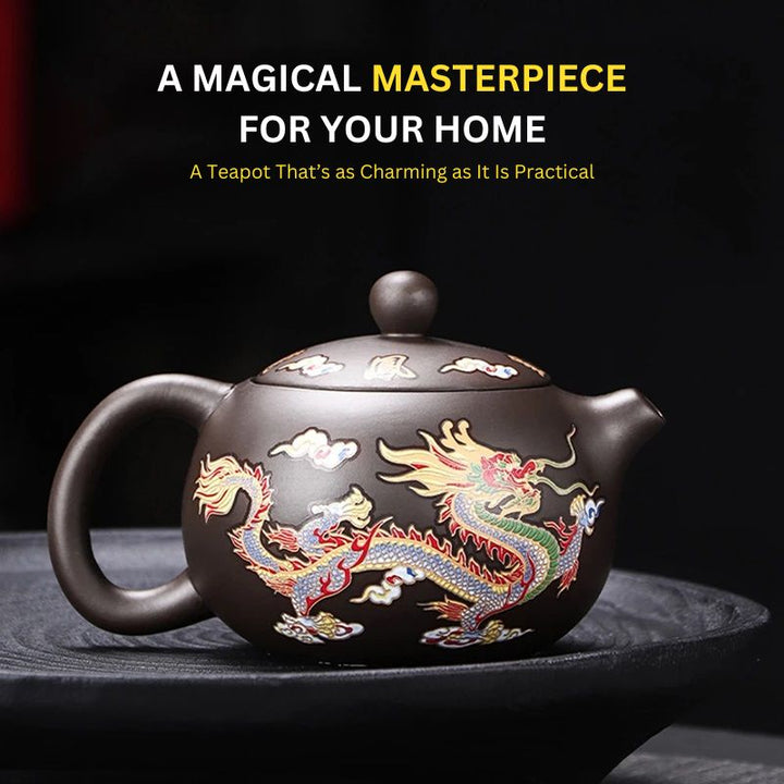 Skanto | Mystisk fargeforandrende drage- og feng shui-teapot