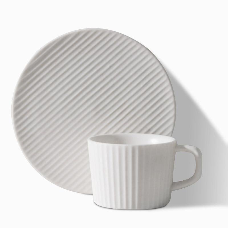 ElegantSips – Stentøy Kaffe Krus Set med Skje Skanto