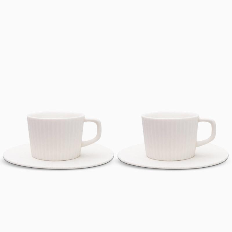 ElegantSips – Stentøy Kaffe Krus Set med Skje Skanto