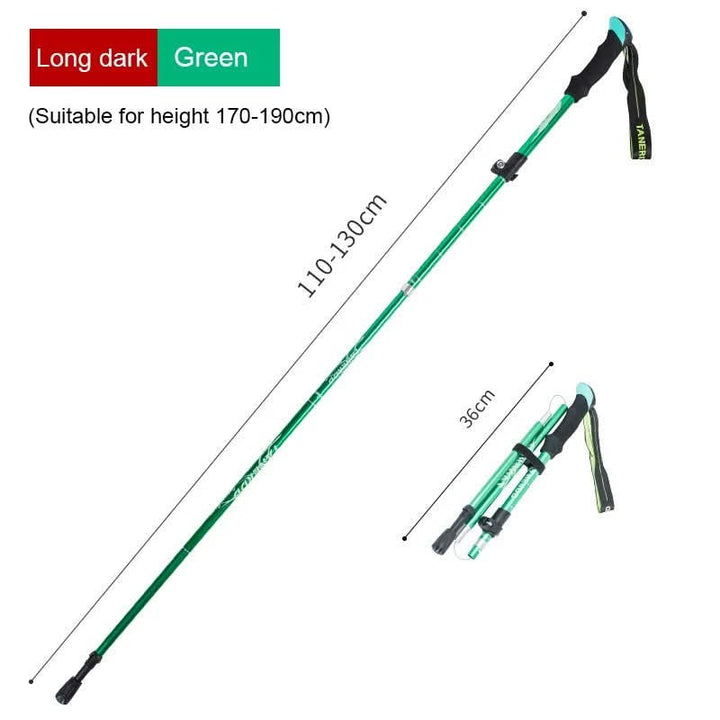 Skanto | Ultralight 5-delt teleskopisk vandrestav for fjell- og turturer