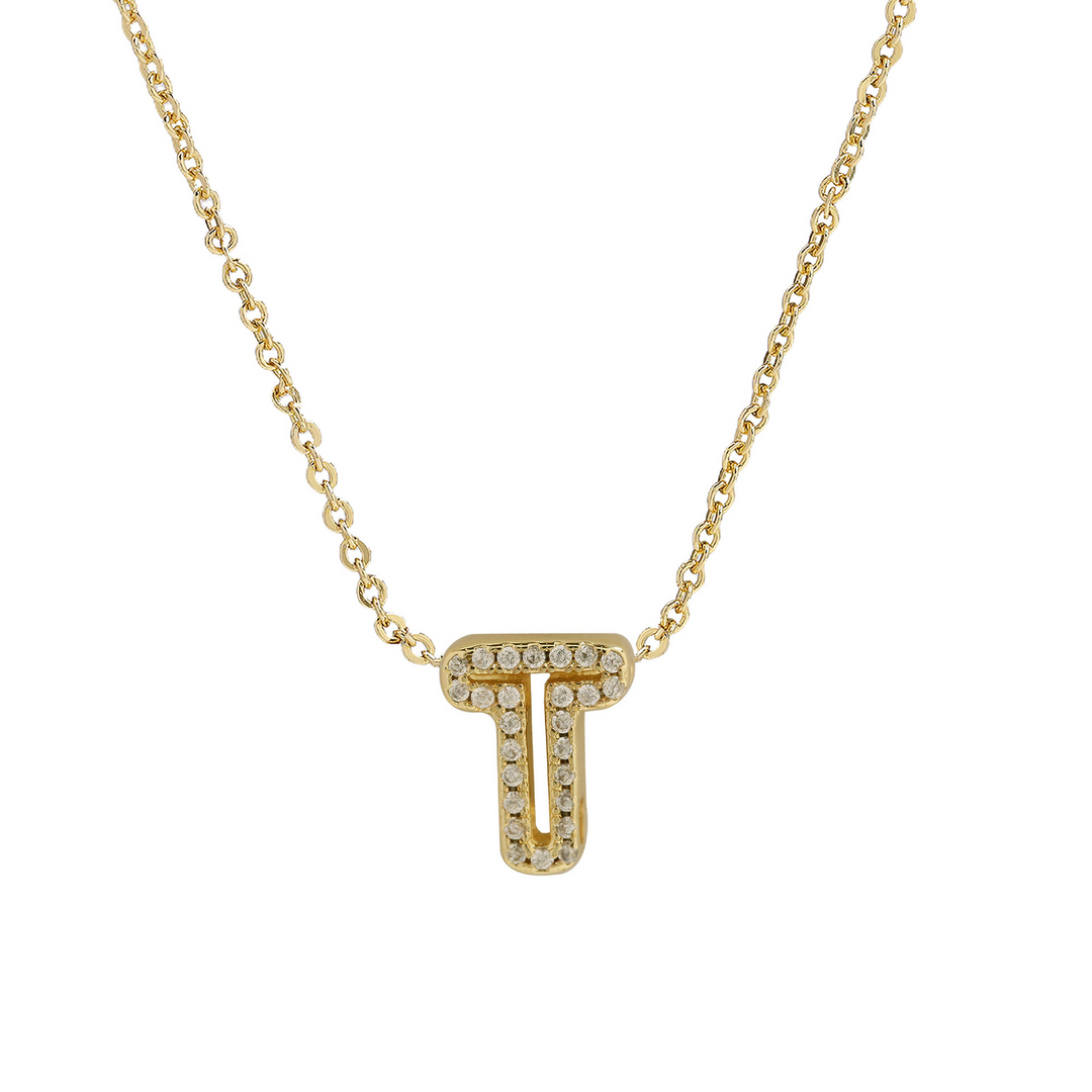 Skanto | Blændende Diamant Initial Halskjede