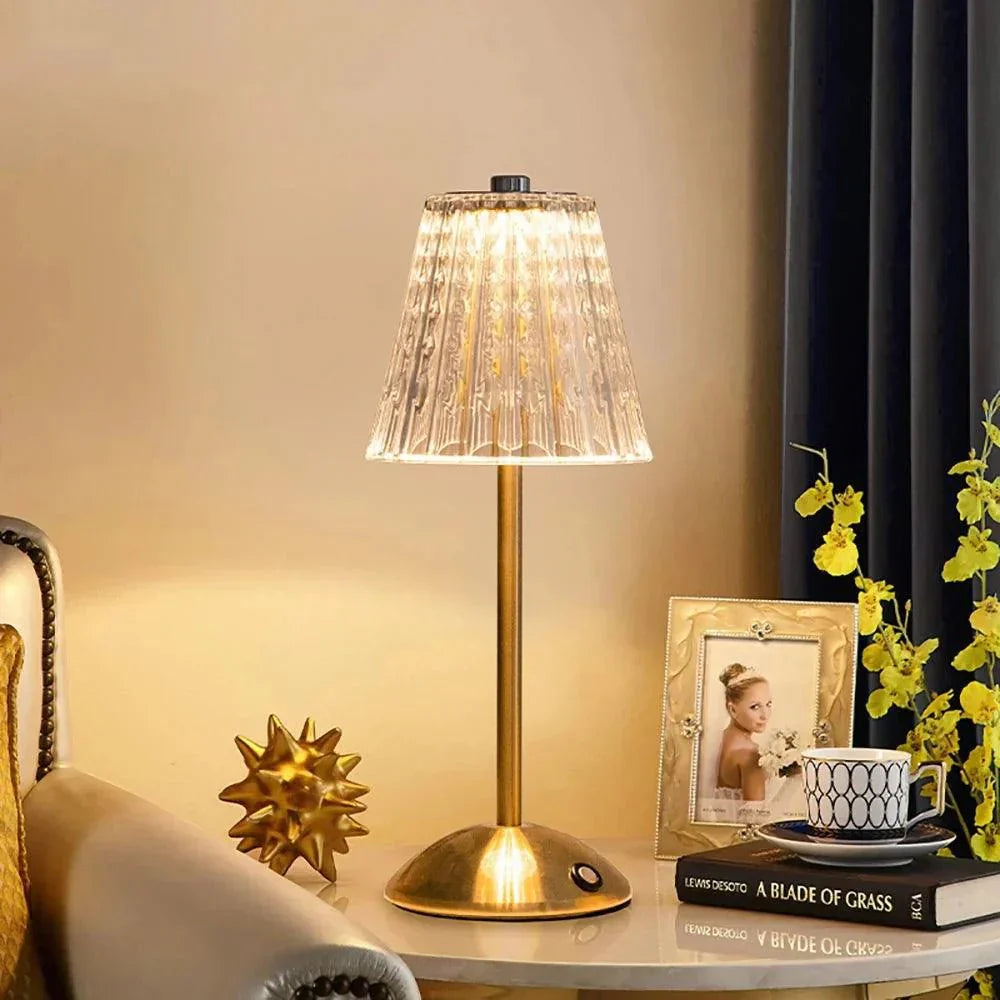 Skanto | AuraGlow Bordlampe - Oppladbar LED-lampe med dimmefunksjon