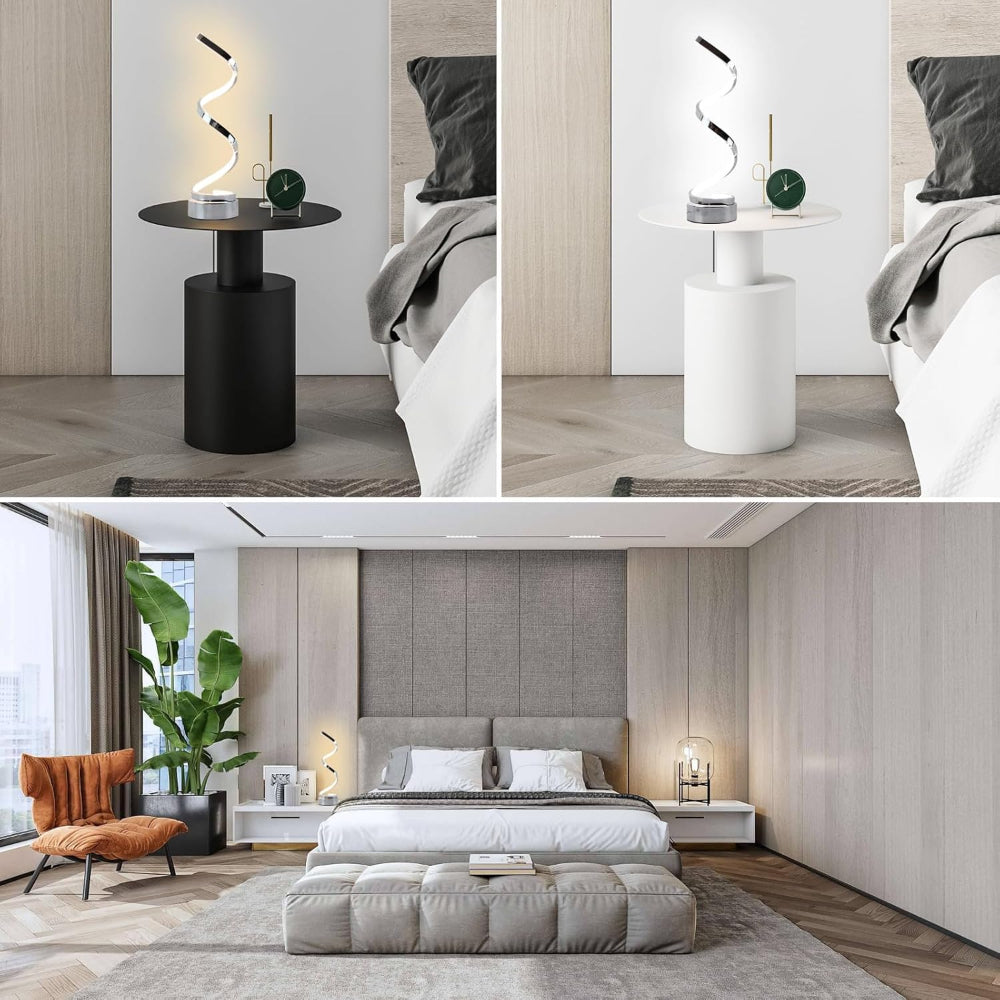 SpiralLight LED Bordlampe med Dimbar Belysning og Berøringskontroll | Skanto