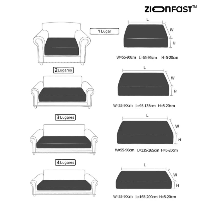 Skanto | Vanntett elastisk sofatrekk - Zion™