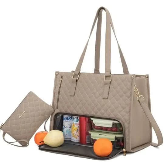 Skanto | in-1 - Elegant handlebag med integrert isolert rom & stort lagringsrom