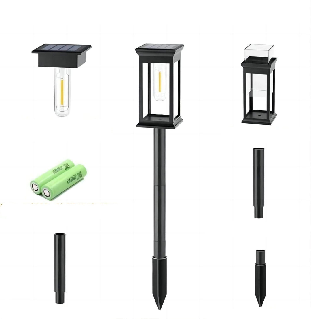 Solcelledrevet hagebelysning for utendørsbruk - Moderne LED sti lys for belysning av stier, terrasser og hager | Skanto