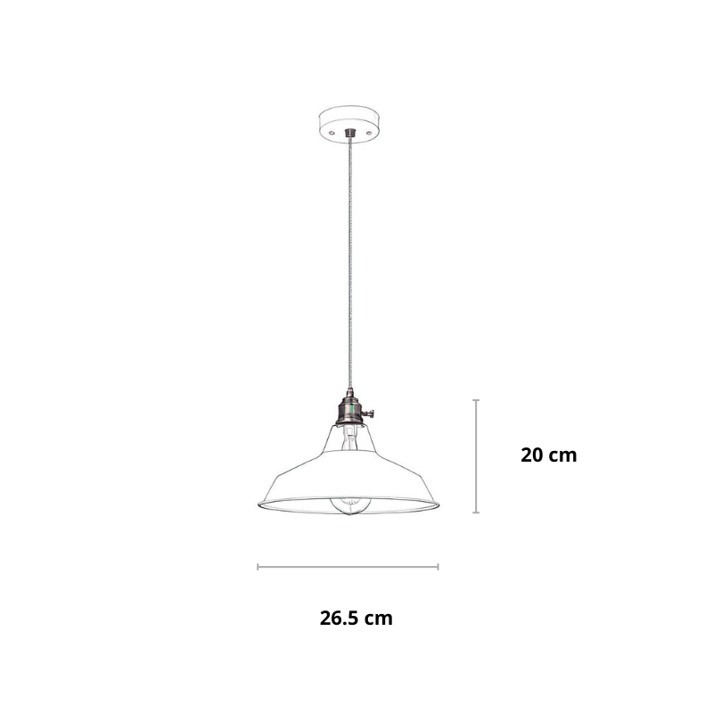 Skanto | Farget Retro Pendellampe