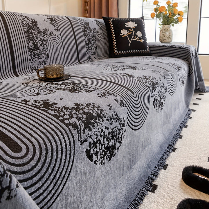 Skanto | Mosaic Lines Pattern Sofa Cover
