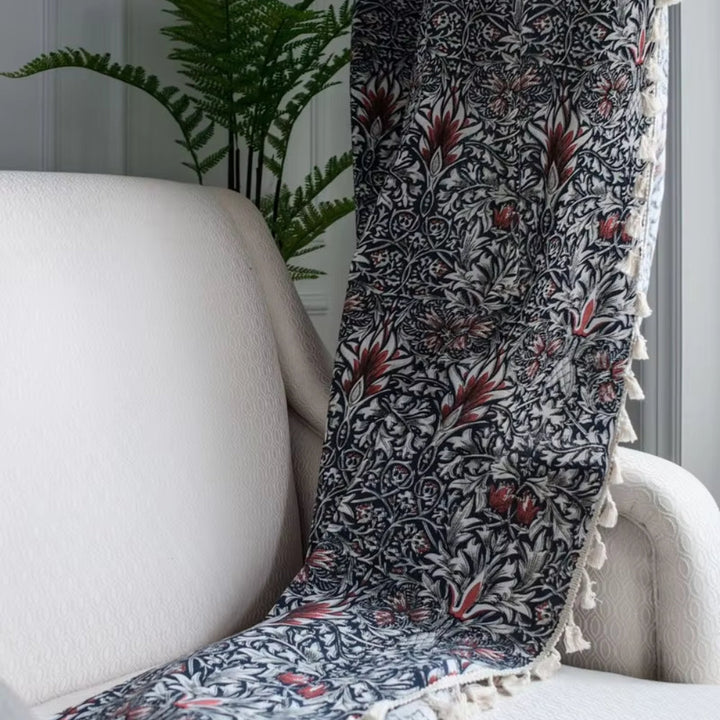 Skanto | Tistel Ebonleaf Blomstertapet Gardin
