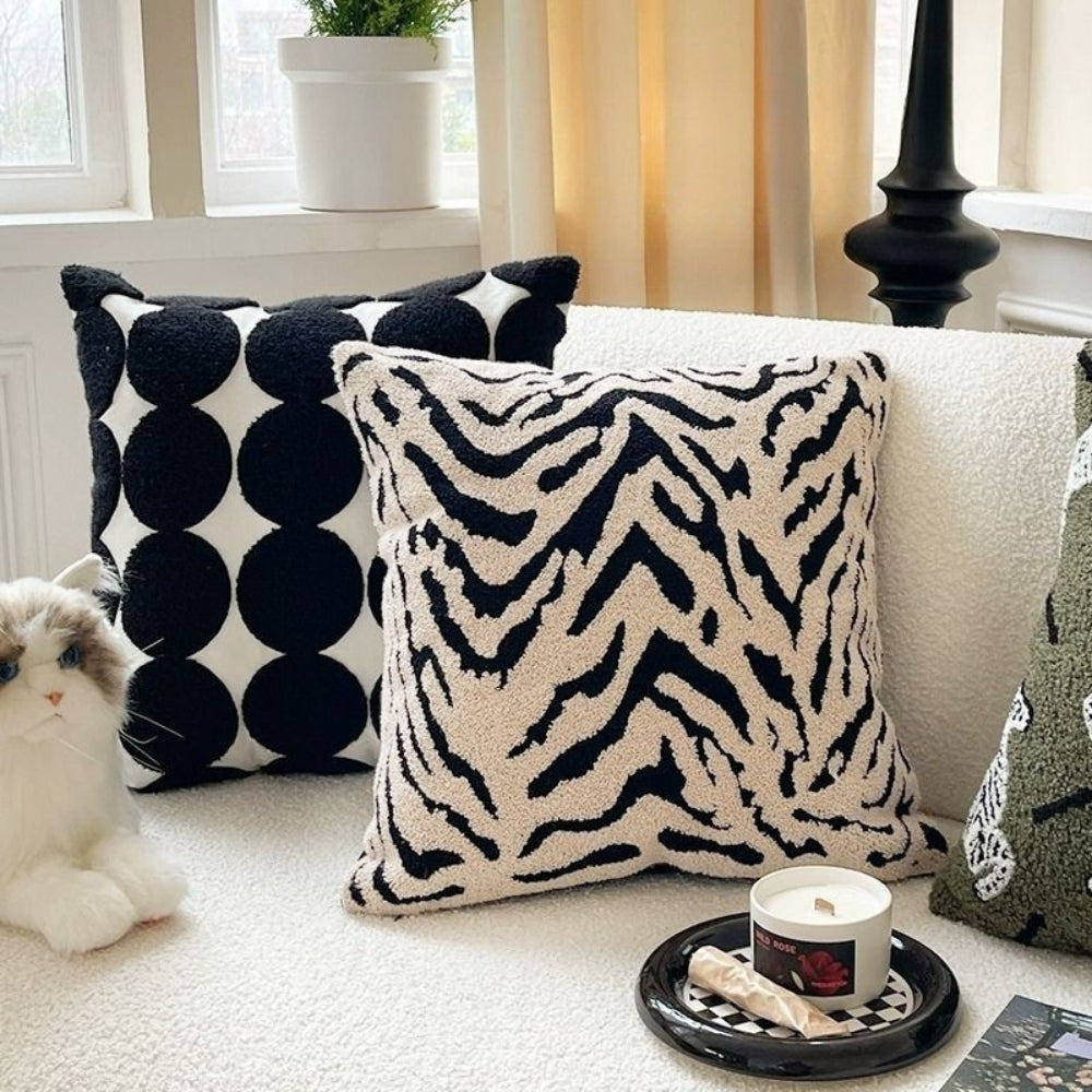 Skanto | Hvit Tiger Stripe Putetrekk