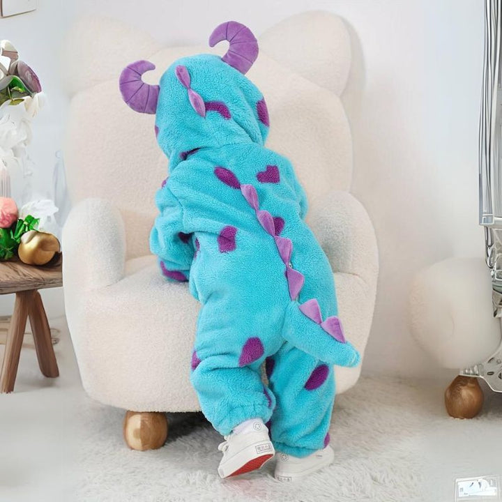 Kleinkind-Tier-Overall | Weicher Baby-Body fra Baumwolle og hypoallergenem fleece
