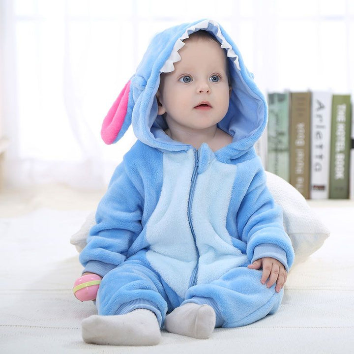 Kleinkind-Tier-Overall | Weicher Baby-Body fra Baumwolle og hypoallergenem fleece