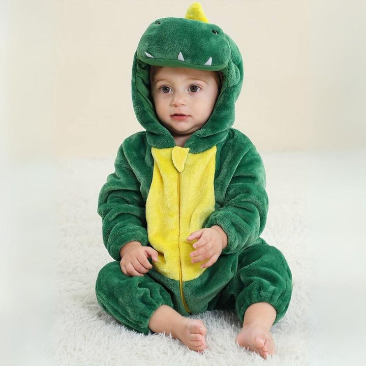 Kleinkind-Tier-Overall | Weicher Baby-Body fra Baumwolle og hypoallergenem fleece