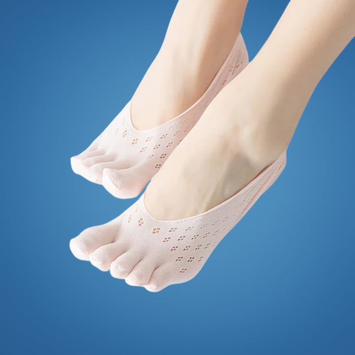 ToeAlign | Ortopediske Tå Sokker – Tå Separasjon, Fukttransporterende & Lindring for Hallux Valgus, Hammerfott & Idrettsfot Skanto
