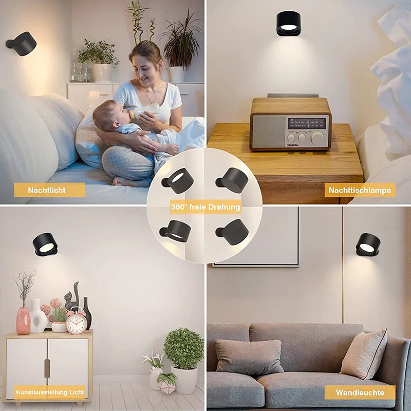 Skanto | LuminEase Magnetisk LED Vegglampe