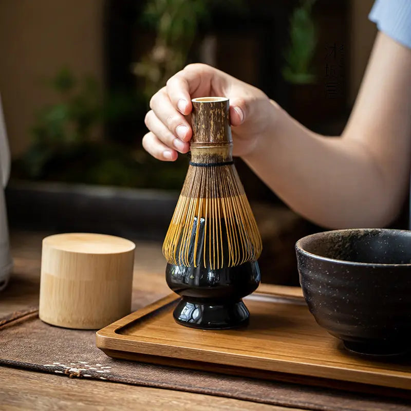 Skanto | Zenmatcha Te seremoni sett – Komplett matcha gave sett med bambusvisp og skål
