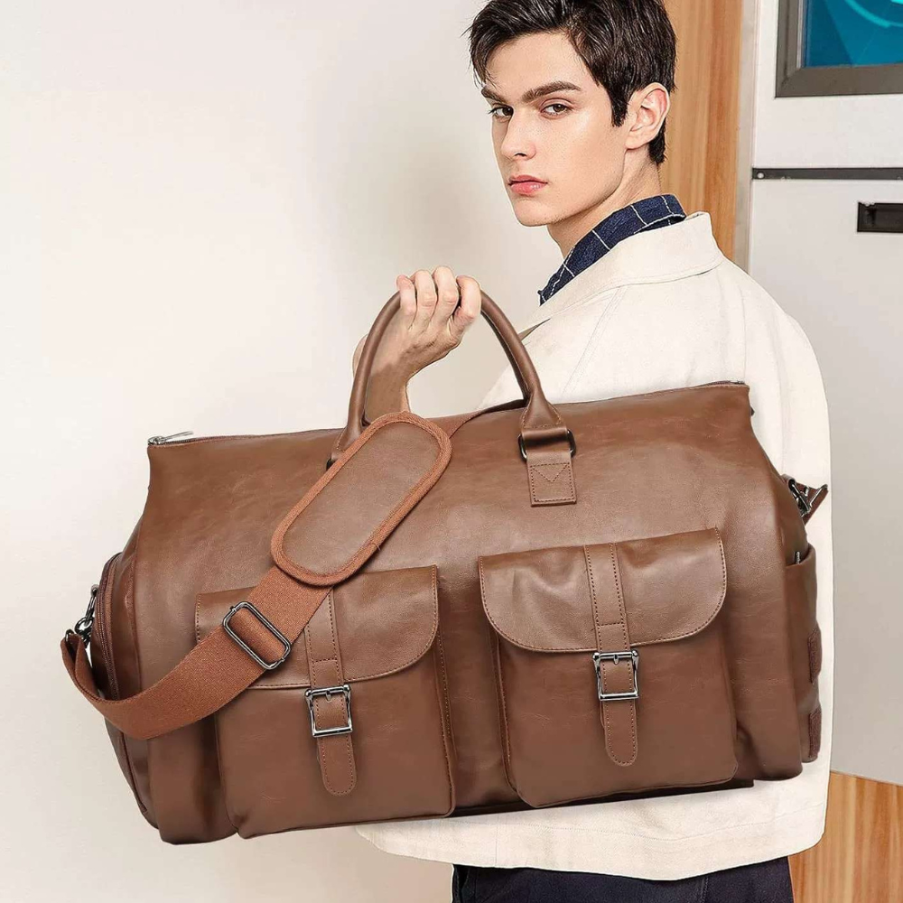 Skanto | Reise Duffel Bag Lær Håndbagasje