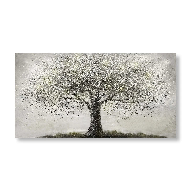 Tree Of Life Veggkunst Fine Art Lerrettrykk Moderne Svart-Hvitt-Plakatbilde For Stue Soverom Hjemmekontor Kunst Dekor | Skanto