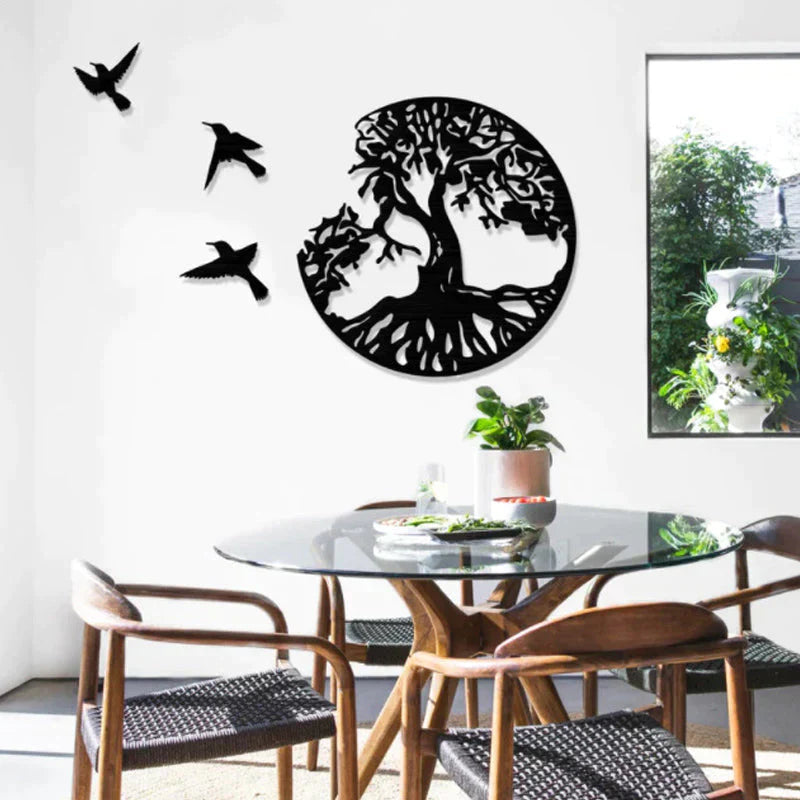 Skanto | Black Metal Wall Art Home Decor