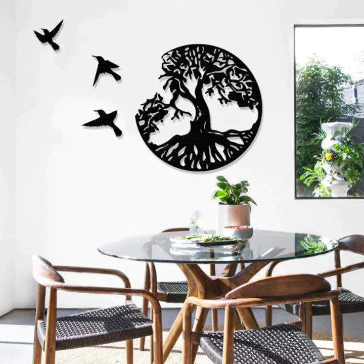 Skanto | Black Metal Wall Art Home Decor