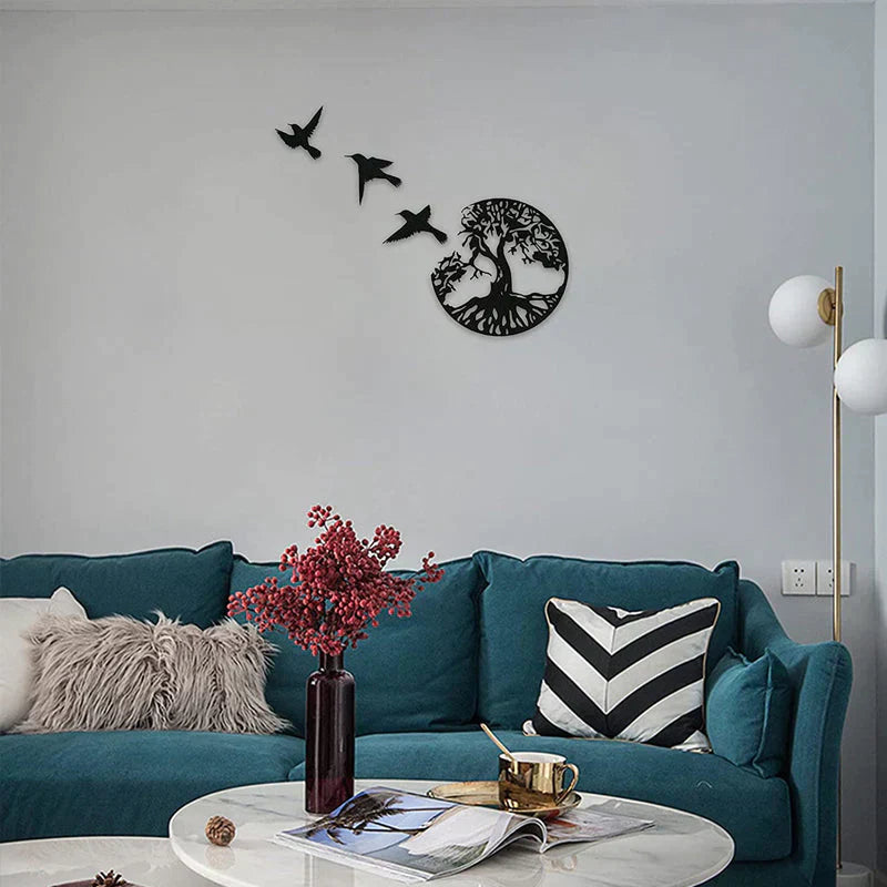 Skanto | Black Metal Wall Art Home Decor